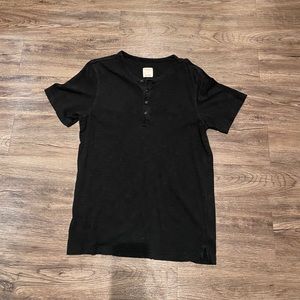 Black Henley Tshirt